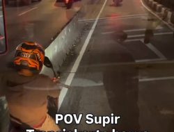 Viral! Pengendara Motor Masuk Jalur Busway, Supir Transjakarta Banjir Simpati: Harus Banyak Sabar!