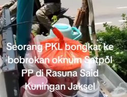 Viral PKL Bongkar Kelakuan Oknum Satpol PP di Rasuna Said, Jaksel