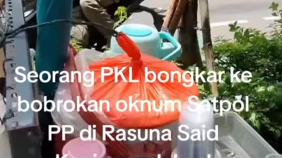 Video viral seorang PKL bongkar dugaan pemerasan oknum Satpol PP di Rasuna Said Kuningan Jaksel