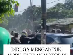 Diduga Mengantuk, Mobil Tabrak Motor: Kecelakaan di Lampu Merah Joglo Hari Ini