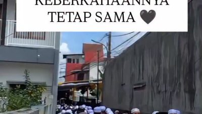 Suasana khidmat Haul Habib Sholeh Tanggul Condet ke-50