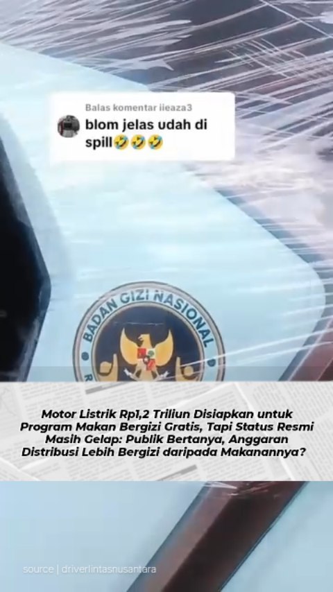 Anggaran motor listrik Makan Bergizi Gratis