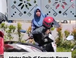 Nasib Pilu Ibu di Palembang: Motor Hilang di Parkiran Samsat Usai Bayar Pajak