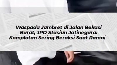 jambret JPO Stasiun Jatinegara