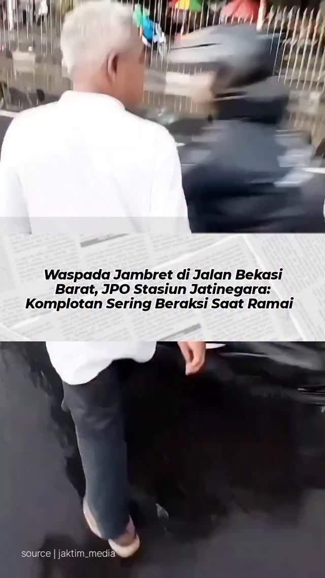 jambret JPO Stasiun Jatinegara