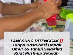 Heboh Video Viral Bapak Minum Oli Langsung Kuat Push Up, Ini Faktanya!