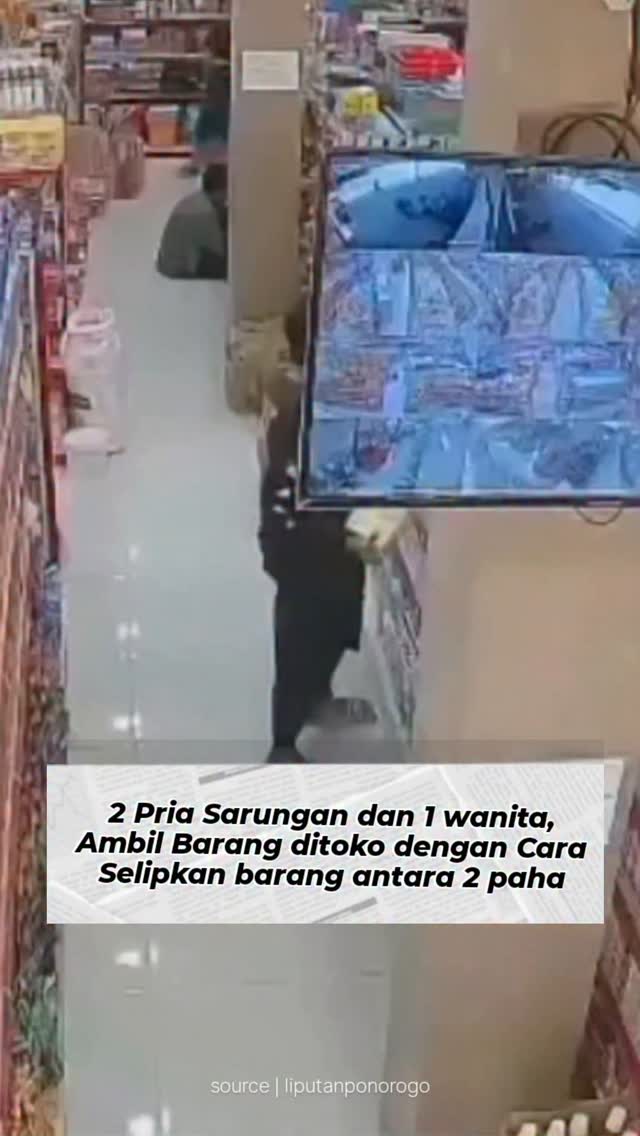Aksi Pencurian Pria Sarungan