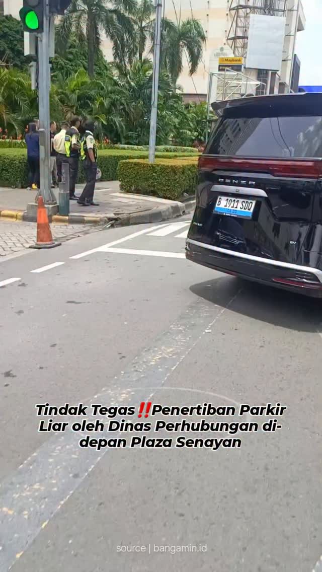 penertiban parkir liar Plaza Senayan