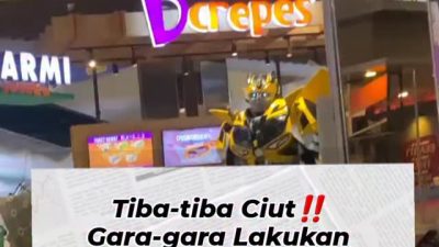 Cosplayer Bumblebee di mall yang viral karena insiden dengan pengunjung dan Spiderman.