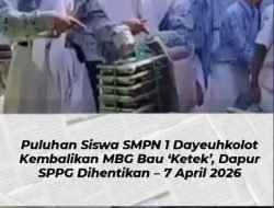VIRAL! Siswa SMPN 1 Dayeuhkolot Kembalikan MBG Bau ‘Ketek’, Dapur Langsung Ditutup