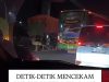 Memanas! Bus Rombongan Suporter di Tol Cikampek Alami Gangguan