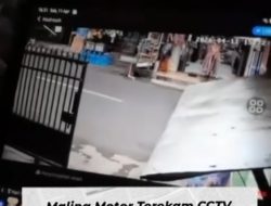 erekam CCTV! Maling Motor di Cipinang Muara Gasak Honda Beat