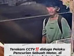 Wajah Pelaku Diperjelas AI, Pencurian Motor di Kampung Melayu Jatinegara Terekam CCTV